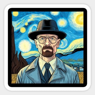 Heisenberg Vangogh artowork Sticker